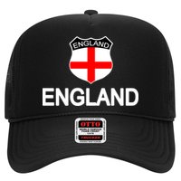 England Soccer Fan English Crest Flag Trucker Hat