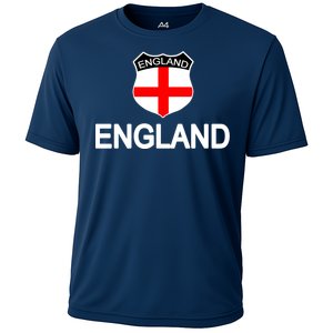 England Soccer Fan English Crest Flag Cooling Performance Crew T-Shirt