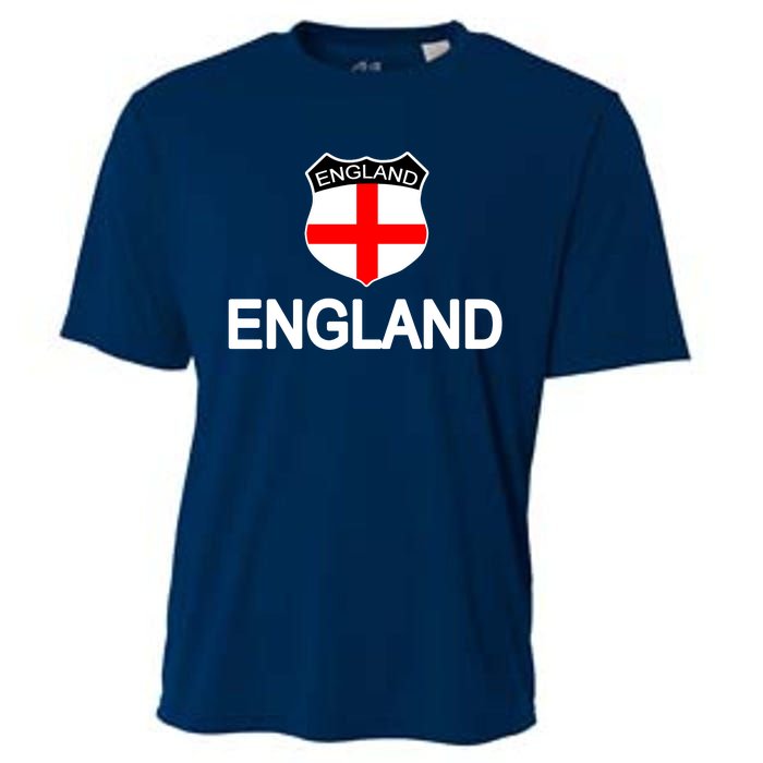 England Soccer Fan English Crest Flag Cooling Performance Crew T-Shirt