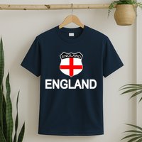 England Soccer Fan English Crest Flag T-Shirt