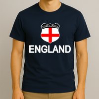 England Soccer Fan English Crest Flag T-Shirt