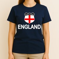 England Soccer Fan English Crest Flag T-Shirt