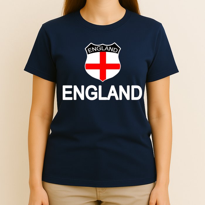 England Soccer Fan English Crest Flag T-Shirt