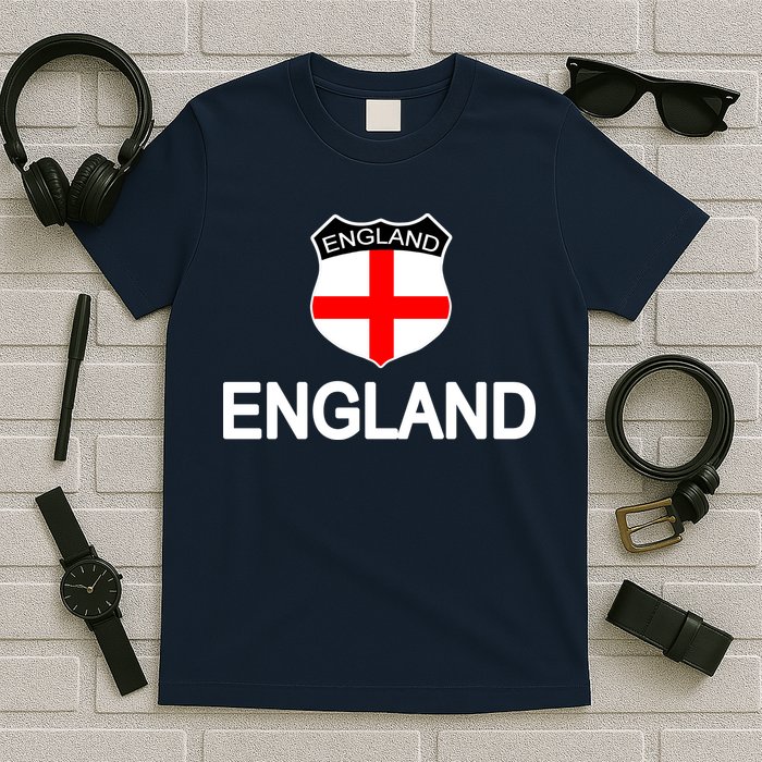 England Soccer Fan English Crest Flag T-Shirt