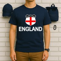 England Soccer Fan English Crest Flag T-Shirt