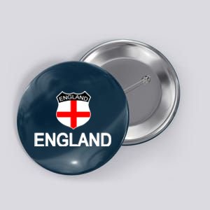 England Soccer Fan English Crest Flag Button