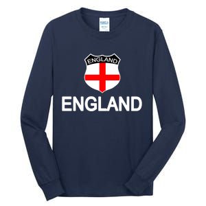 England Soccer Fan English Crest Flag Tall Long Sleeve T-Shirt