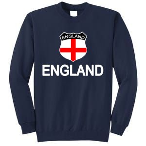 England Soccer Fan English Crest Flag Tall Sweatshirt