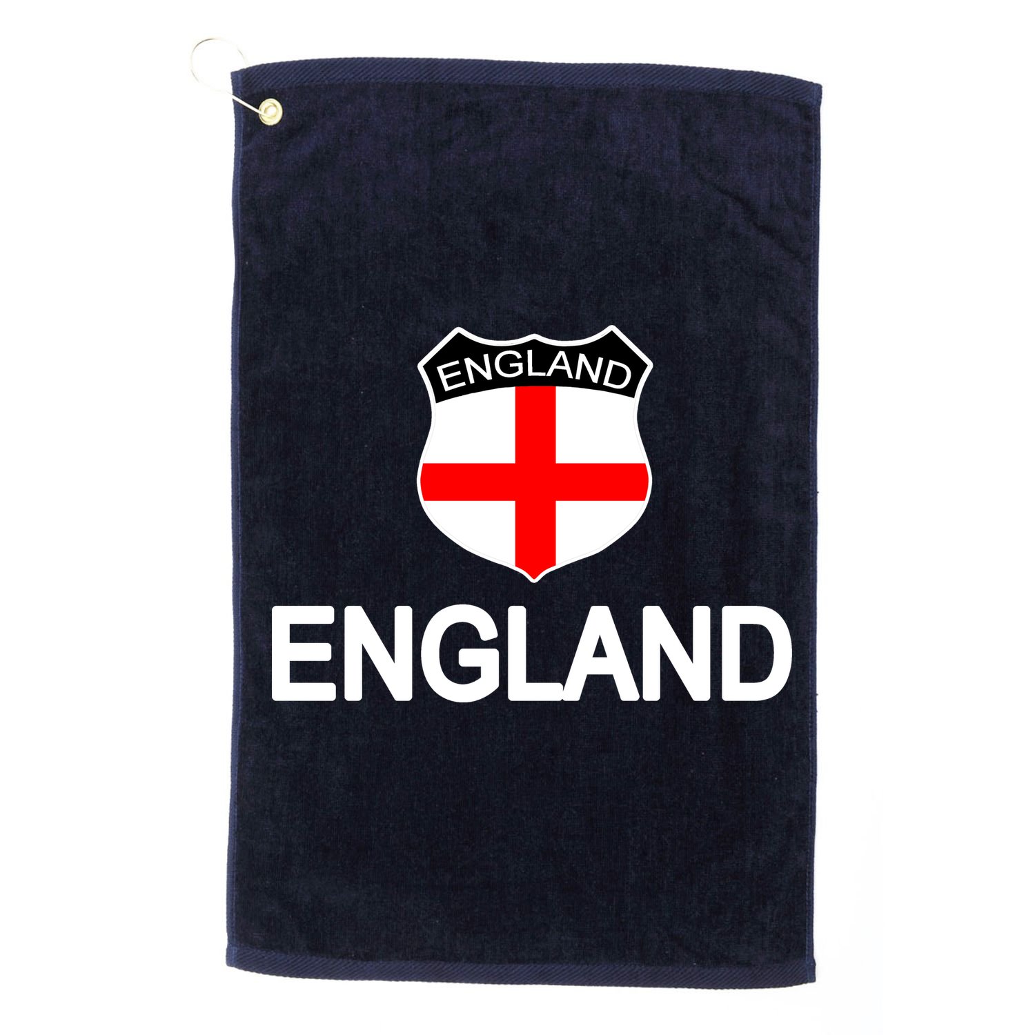 England Soccer Fan English Crest Flag Golf Towel