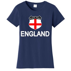 England Soccer Fan English Crest Flag Women's T-Shirt