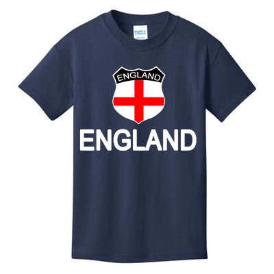 England Soccer Fan English Crest Flag Kids T-Shirt