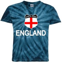 England Soccer Fan English Crest Flag Kids Tie-Dye T-Shirt