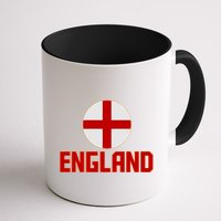 England Soccer Football Red and White Cross Flag logo Mug