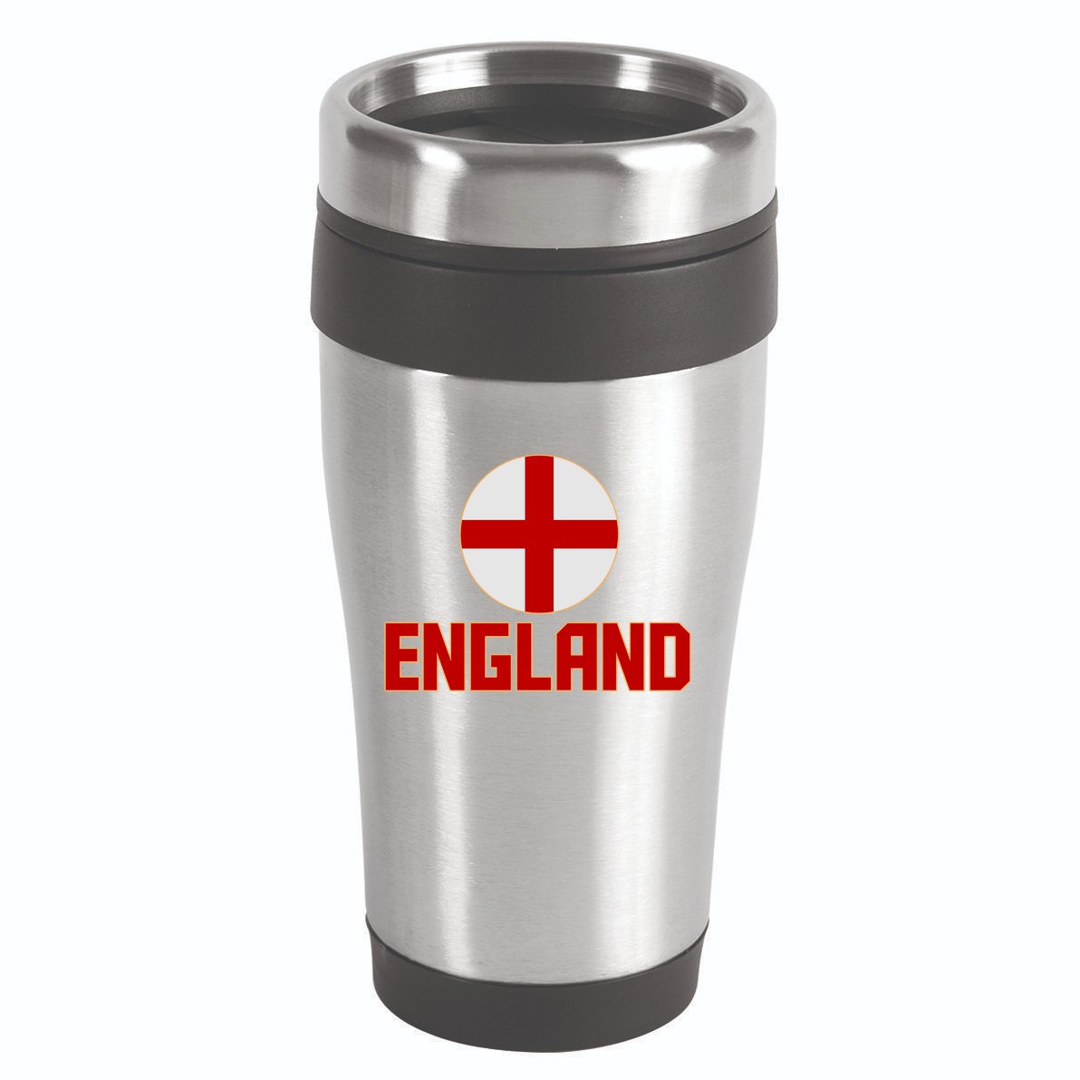 England Soccer Football Red and White Cross Flag logo 16oz Travel Tumbler