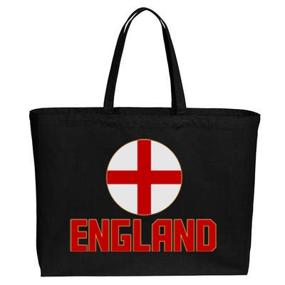 England Soccer Football Red and White Cross Flag logo Cotton Canvas Jumbo Tote