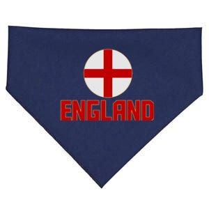 England Soccer Football Red and White Cross Flag logo USA-Made Doggie Bandana