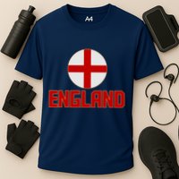 England Soccer Football Red and White Cross Flag logo Performance Shirt