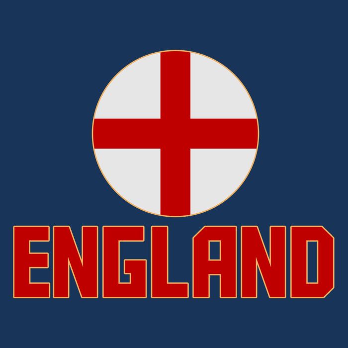England Soccer Football Red and White Cross Flag logo Performance Shirt