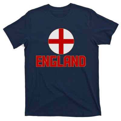 England Soccer Football Red and White Cross Flag logo T-Shirt