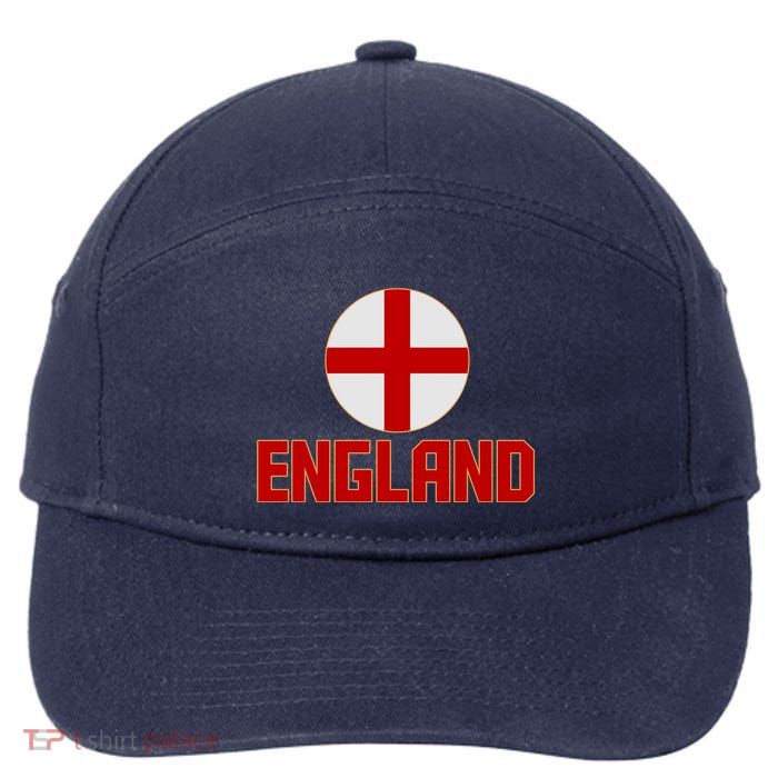 England Soccer Football Red and White Cross Flag logo 7-Panel Snapback Hat