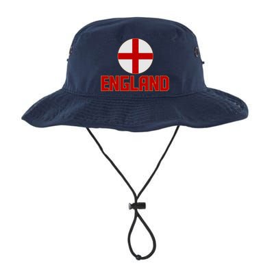 England Soccer Football Red and White Cross Flag logo Legacy Cool Fit Booney Bucket Hat