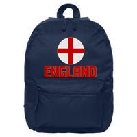 England Soccer Football Red and White Cross Flag logo 16 in Basic Backpack