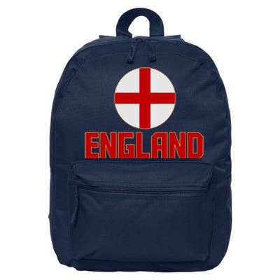 England Soccer Football Red and White Cross Flag logo 16 in Basic Backpack