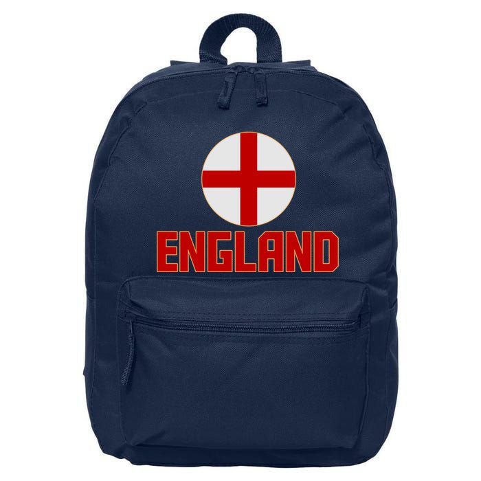 England Soccer Football Red and White Cross Flag logo 16 in Basic Backpack