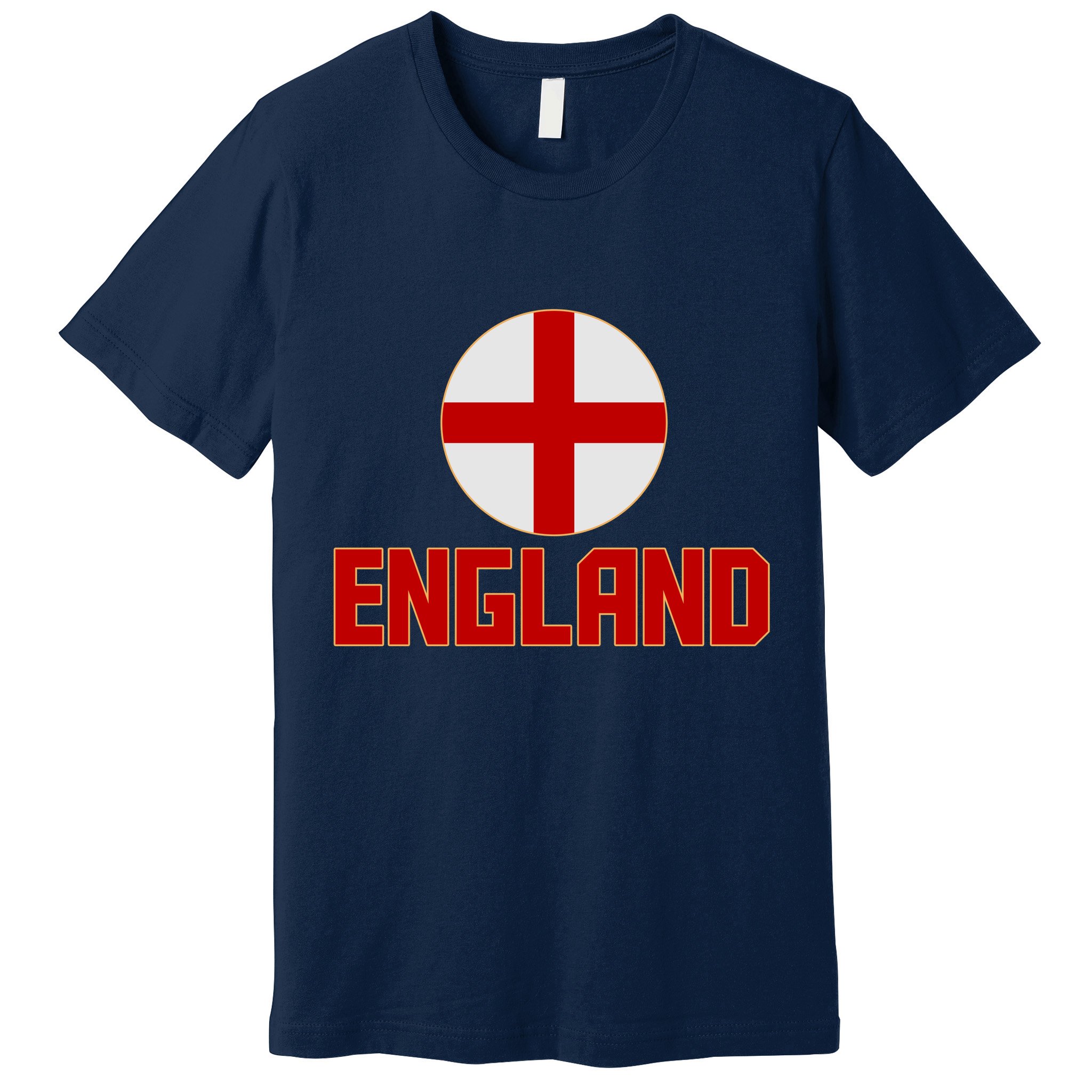 England Soccer Football Red and White Cross Flag logo Premium T-Shirt
