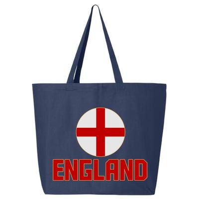 England Soccer Football Red and White Cross Flag logo 25L Jumbo Tote