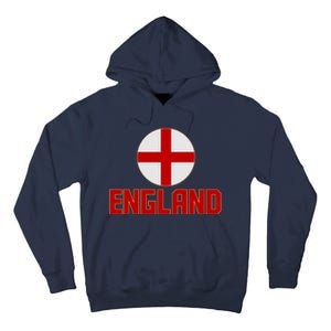 England Soccer Football Red and White Cross Flag logo Tall Hoodie