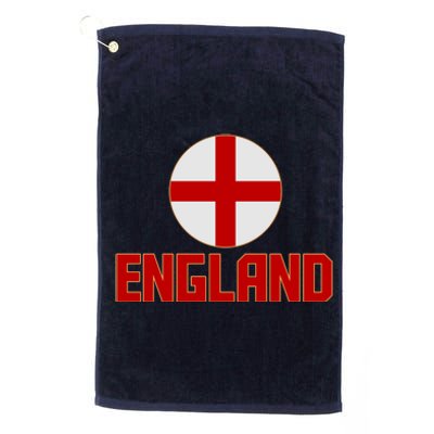 England Soccer Football Red and White Cross Flag logo Platinum Collection Golf Towel