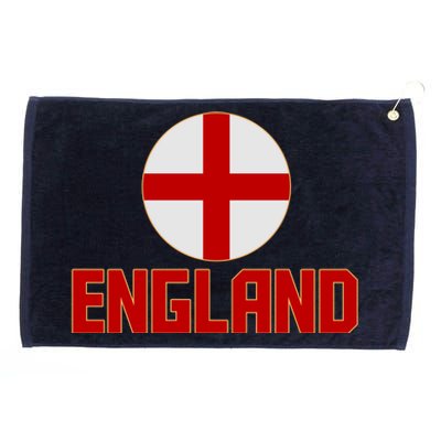 England Soccer Football Red and White Cross Flag logo Grommeted Golf Towel