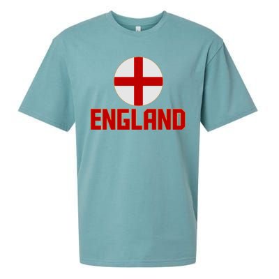 England Soccer Football Red and White Cross Flag logo Sueded Cloud Jersey T-Shirt