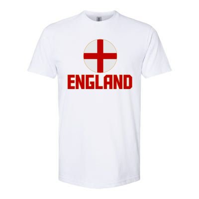 England Soccer Football Red and White Cross Flag logo Softstyle® CVC T-Shirt