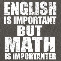 English Is Important But Math Is Importanter Cotton Canvas Backpack