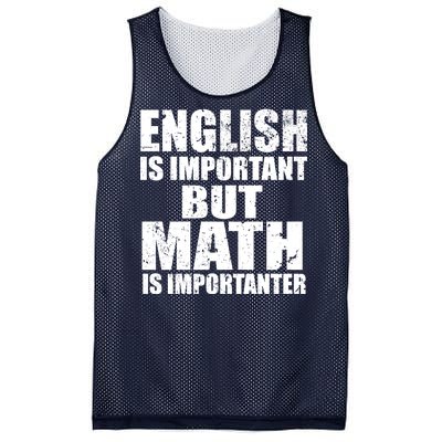 English Is Important But Math Is Importanter Mesh Reversible Basketball Jersey Tank