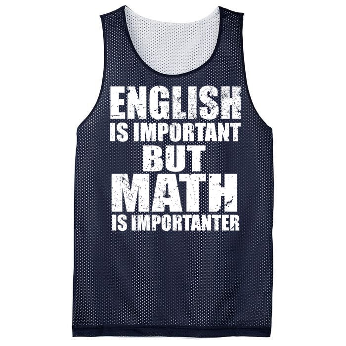 English Is Important But Math Is Importanter Mesh Reversible Basketball Jersey Tank