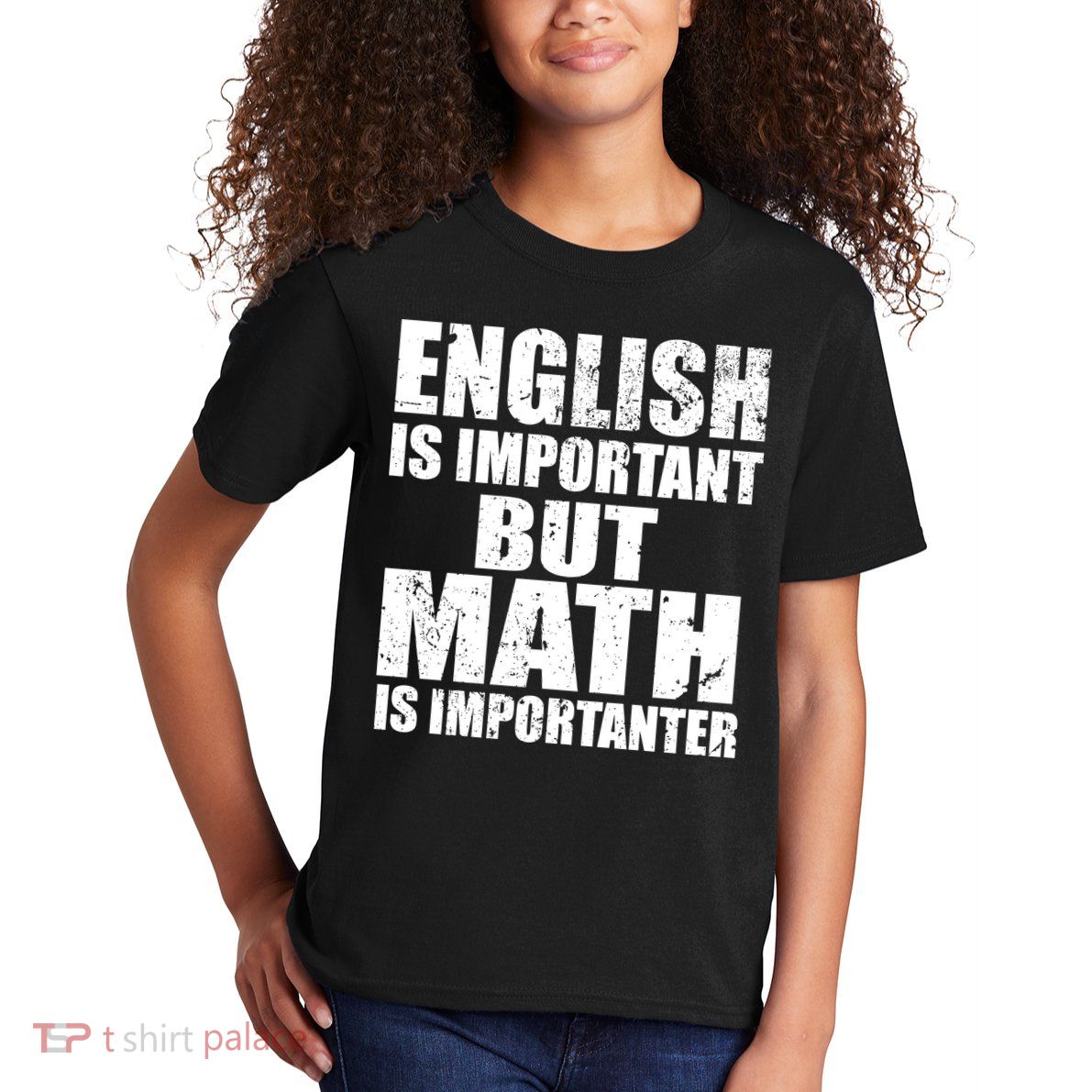English Is Important But Math Is Importanter Kids T-Shirt