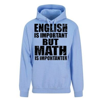 English Is Important But Math Is Importanter Unisex Surf Hoodie