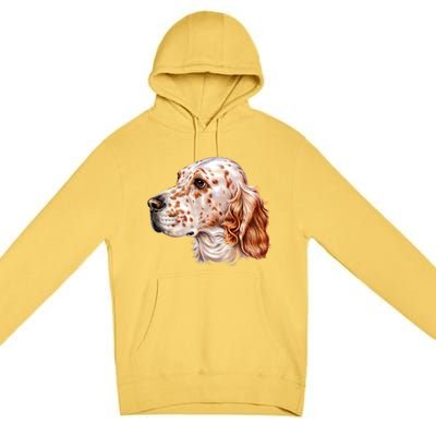 English Setter Dog Premium Pullover Hoodie