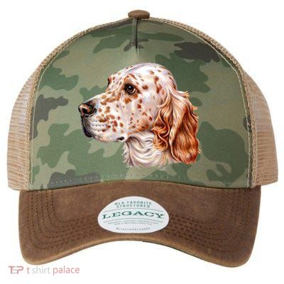 English Setter Dog Legacy Tie Dye Trucker Hat