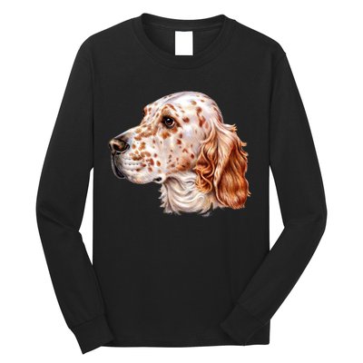 English Setter Dog Long Sleeve Shirt