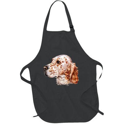 English Setter Dog Full-Length Apron With Pockets