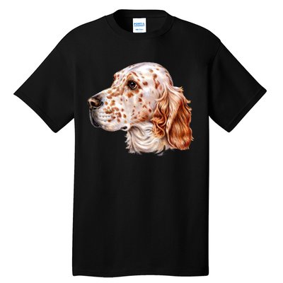 English Setter Dog Tall T-Shirt