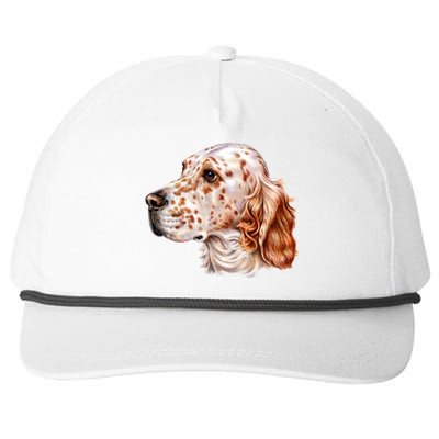 English Setter Dog Snapback Five-Panel Rope Hat