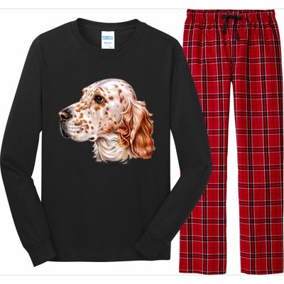 English Setter Dog Long Sleeve Pajama Set