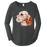 English Setter Dog Women's Perfect Tri Tunic Long Sleeve Shirt