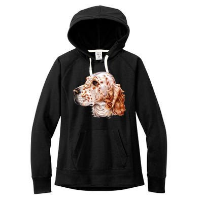 English Setter Dog Women's Fleece Hoodie