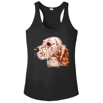 English Setter Dog Ladies PosiCharge Competitor Racerback Tank